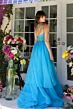 Ava Presley 29534 Strappy Back Beaded Waist Dress