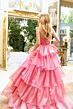 Ava Presley 29546 Sweetheart Neck Tiered Ruffle Skirt Dress
