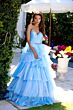 Ava Presley 29546 Sweetheart Neck Tiered Ruffle Skirt Dress