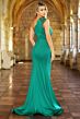 Ava Presley 38867 Beaded Shoulder Side Ruched Dress