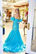 Ava Presley 39570 Removable Sleeve Mermaid Sequin Dress