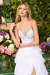 Ava Presley 26407 Layered Skirt Embellished Top Dress