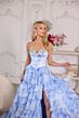 Ava Presley 26442 Tiered Skirt Beaded Strapless Dress