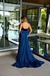 Ava Presley 26522 Bow Overskirt Scoop Neck Velvet Dress