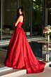 Ava Presley 26524 Ruched One-Shoulder Rosette Dress
