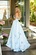 Ava Presley 26532 Beaded Strapless Satin A-Line Dress