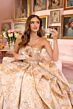 Ava Presley 40049 Flounce Skirt Ruched Top Floral Dress