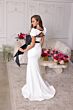Ava Presley 40152 Cutout Back Puff Sleeve Dress