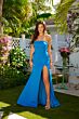 Ava Presley 40153 Back Bow Beaded Strapless Dress