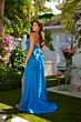 Ava Presley 40153 Back Bow Beaded Strapless Dress