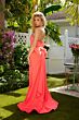 Ava Presley 40153 Back Bow Beaded Strapless Dress