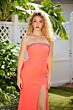 Ava Presley 40153 Back Bow Beaded Strapless Dress