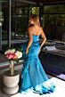 Ava Presley 40527 Notched Neck Ruffled Side Overskirt Dress