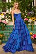 Ava Presley 42213 Tiered Skirt Beaded Sweetheart Neck Dress