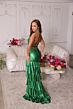 Ava Presley 47101 Lace-Up Back Tiered Skirt Dress