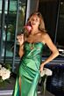 Ava Presley 47102 Sweetheart Neck Ruched Cutout Dress
