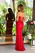Ava Presley 47114 Strapless Asymmetric Neck Beaded Dress