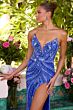 Ava Presley 47123 High Slit Embellished V-Neck Dress