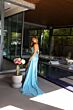 Ava Presley 47124 Asymmetric Neck Side Streamer Sequin Dress