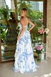 Ava Presley 47145 Ruffle Skirt Floral Applique Bodice Dress