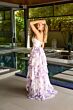 Ava Presley 47145 Ruffle Skirt Floral Applique Bodice Dress