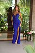 Ava Presley 47147 Sequin Plunging Neck Spaghetti Strap Dress