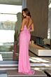 Ava Presley 47150 Halter Neck High Slit Embellished Dress