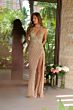 Ava Presley 47150 Halter Neck High Slit Embellished Dress