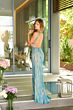 Ava Presley 47153 Strappy Back High Slit Sequin Dress