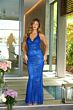 Ava Presley 47155 Halter Neck Open Back Beaded Dress