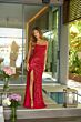 Ava Presley 47156 High Slit Scoop Neck Sequin Dress