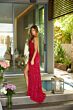 Ava Presley 47159 Scallop Neck Beaded High Slit Dress