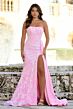 Ava Presley 28291 Side Drape Strapless Dress