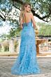 Ava Presley 28293 Strapless Feather Skirt Dress
