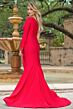 Ava Presley 28559 One-Shoulder Long Sleeve Dress