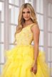 Ava Presley 28576 Ruffle Skirt One-Shoulder Dress