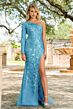 Ava Presley 28578 Cutout Back Long Sleeve Dress