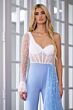 Ava Presley 28587 One-Shoulder Side Skirt Jumpsuit
