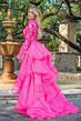 Ava Presley 28595 High Neck Organza Overskirt Romper
