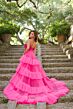 Ava Presley 38334 Beaded Waist High Slit Dress