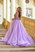 Ava Presley 38342 Scoop Back Beaded Bodice Dress