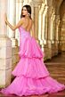Ava Presley 38813 Tiered Overskirt Sequin Embroidery Dress