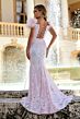 Ava Presley 38892 Cutaway Slit Feather Strap Dress