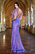 Ava Presley 38892 Cutaway Slit Feather Strap Dress