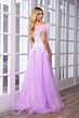 Ava Presley 39213 Feather Strap High Slit Dress