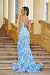 Ava Presley 39245 Lace Up V-Back Dress