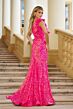 Ava Presley 39280 Asymmetric Neck High Slit Dress