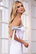 Ava Presley 39304 Cold-Shoulder Bow Strap Dress