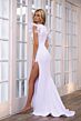 Ava Presley 39307 Ruffle Sleeve V-Neck Dress