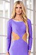 Ava Presley 39308 Cutout Back Long Sleeve Dress